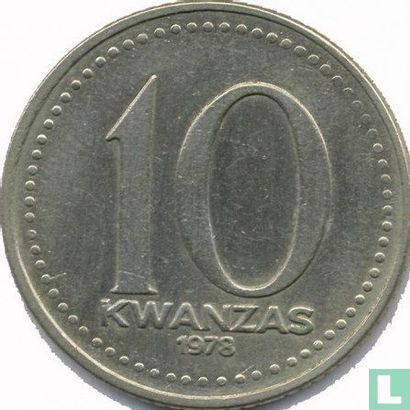 Angola 10 kwanzas 1978 (petite date) - Image 1