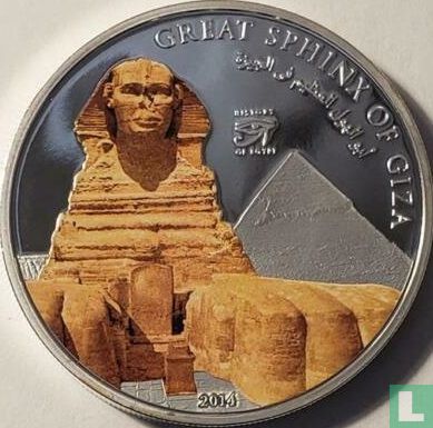 Cook Islands 1 dollar 2014 (PROOF) "Great Sphinx of Giza" - Image 1