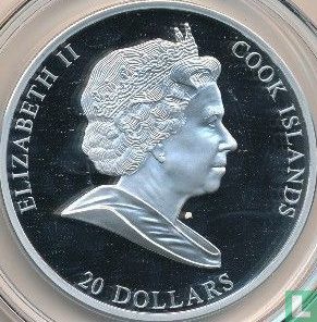 Cook Islands 20 dollars 2010 (PROOF) "Rembrandt - The man with the gold helmet" - Image 2