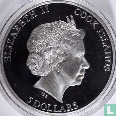 Îles Cook 5 dollars 2014 (BE) "Great Sphinx of Giza" - Image 2