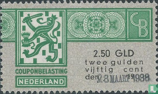 Couponbelasting 2,50