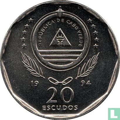 Kaapverdië 20 escudos 1994 "Brown booby" - Afbeelding 1