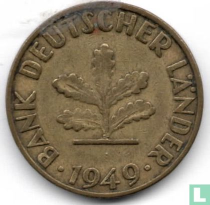 Germany 5 pfennig 1949 (large J) - Image 1
