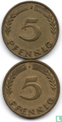 Duitsland 5 pfennig 1949 (grote J) - Afbeelding 3