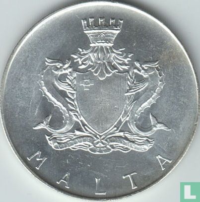Malta 1 lira 1973 "Sir Temi Zammit" - Afbeelding 2