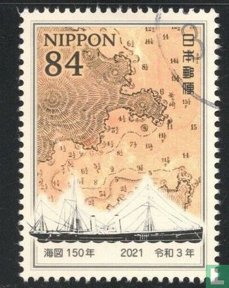 De 150e Anniv. van zeekaarten in Japan