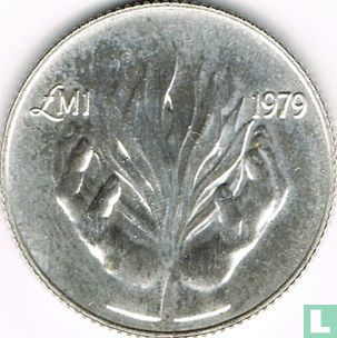 Malta 1 lira 1979 "Departure of foreign forces" - Afbeelding 1