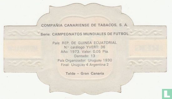 Uruguay 1930 (Rep. de Guinea Ecuatorial) - Afbeelding 2