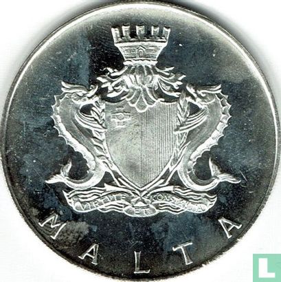 Malta 4 liri 1974 "Cottonera gate" - Image 2