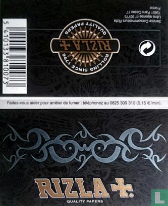 Rizla + (Tattoo) Double Booklet Black 