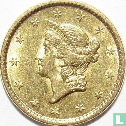 United States 1 dollar 1851 (Liberty head - without letter) - Image 2
