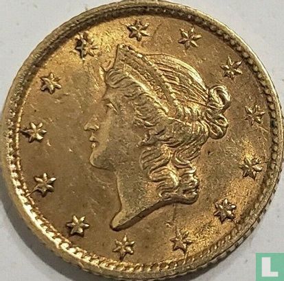 États-Unis 1 dollar 1854 (Liberty head - sans lettre) - Image 2