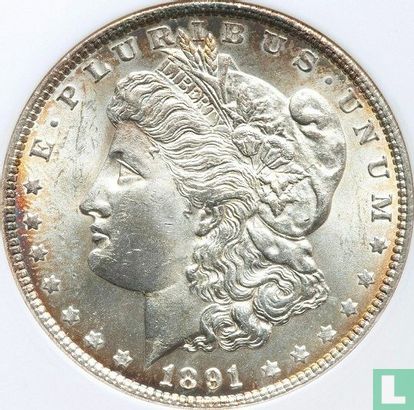 Verenigde Staten 1 dollar 1891 (zonder letter) - Afbeelding 1