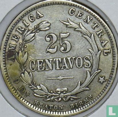 Costa Rica 25 centavos 1892 - Image 2
