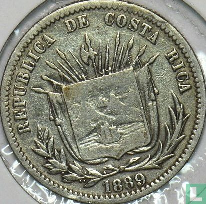 Costa Rica 25 centavos 1889 - Image 1