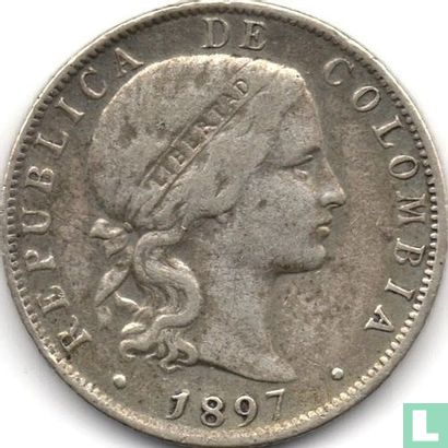 Kolumbien 20 Centavo 1897 - Bild 1