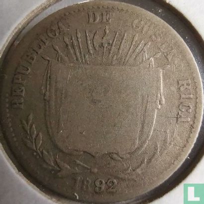 Costa Rica 10 centavos 1892 - Image 1