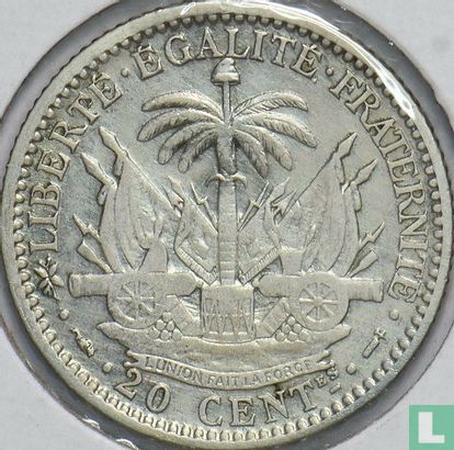 Haiti 20 centimes 1894 - Image 2
