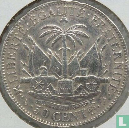 Haïti 50 centimes 1883 - Afbeelding 2