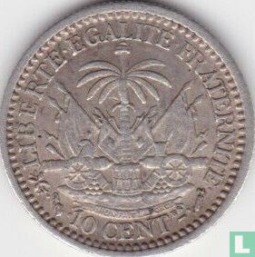 Haïti 10 centimes 1887 - Image 2