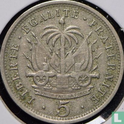 Haïti 5 centimes 1904 (type 2) - Afbeelding 2
