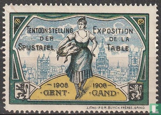 Tentoonstelling der Spijstafel 1908 Gent