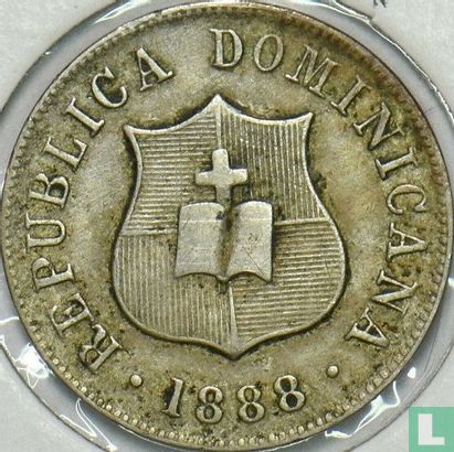 Dominikanische Republik 2½ Centavo 1888 (H) - Bild 1