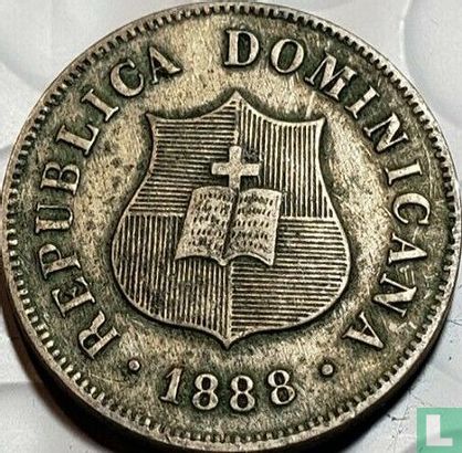 Dominican Republic 2½ centavos 1888 (A - type 1) - Image 1