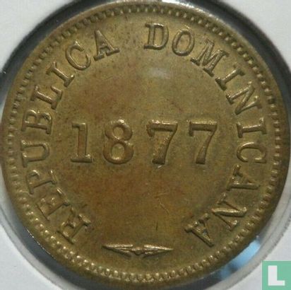 République dominicaine 1 centavo 1877 - Image 1