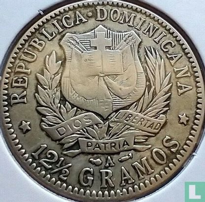 Dominican Republic ½ peso 1897 - Image 2