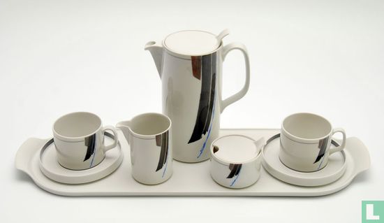 Coffee set - Tête-a-tête - with unknown decor - Mosa - Image 2