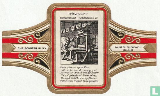 De Plaatdrucker - Chr. Schäfer Jr. - Aalst bij Eindhoven Holland - Image 1
