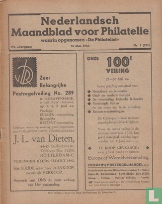 Nederlandsch Maandblad voor Philatelie 221 - Image 1