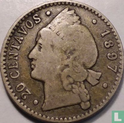 République dominicaine 20 centavos 1897 - Image 1