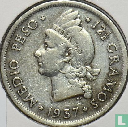 Dominicaanse Republiek ½ peso 1937 - Afbeelding 1