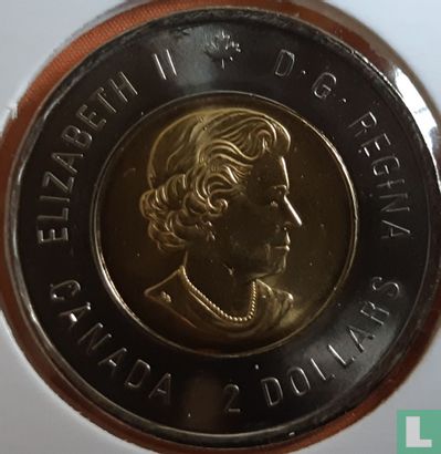 Canada 2 dollars 2021 (gekleurd) "100th anniversary Discovery of insulin" - Afbeelding 2