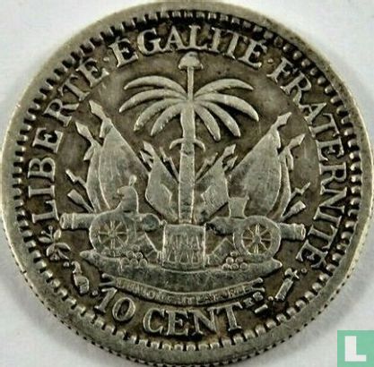Haïti 10 centimes 1890 - Image 2