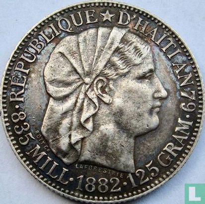Haiti 50 centimes 1882 - Image 1