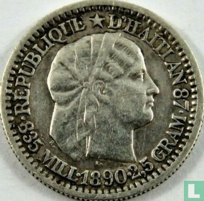Haïti 10 centimes 1890 - Image 1