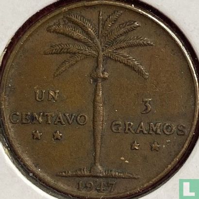 République dominicaine 1 centavo 1947 - Image 1