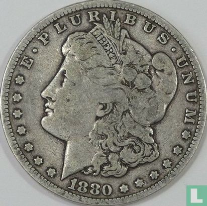 United States 1 dollar 1880 (CC - type 1) - Image 1