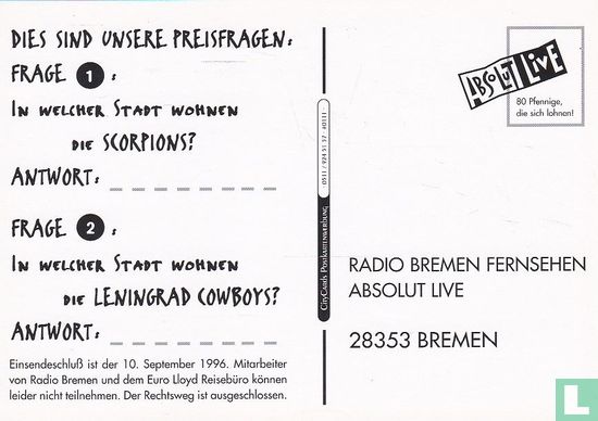 0111 - Radio Bremen - Absolut Live - Afbeelding 2