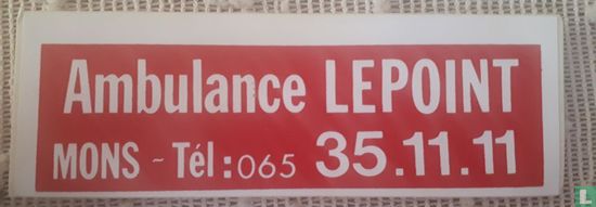 Ambulance Lepoint Mons