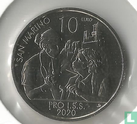 San Marino 10 euro 2020 "San Marino Institute for Social Security" - Afbeelding 1