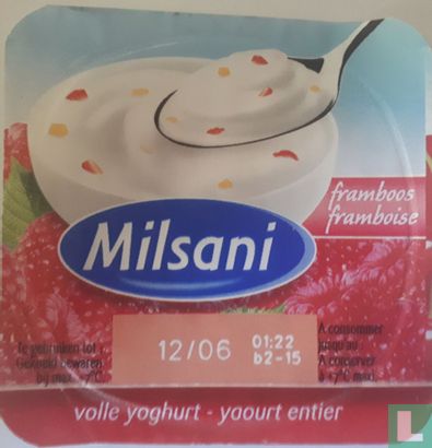 Milsani yaourt entier  framboise