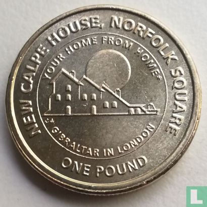 Gibraltar 1 pound 2018 (CA) "New Calpe House" - Image 2