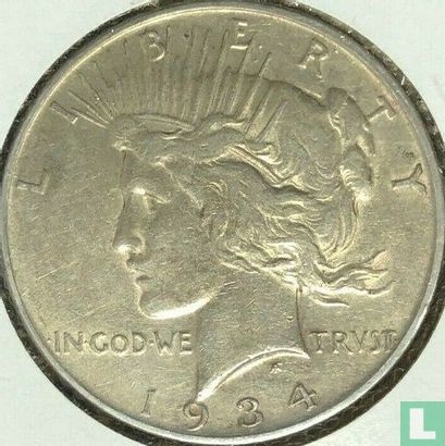 United States 1 dollar 1934 (D - type 2) - Image 1