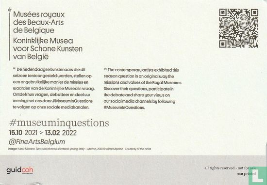 Koninklijke Musea voor Schone Kunsten van België - Aimé Mpane - Bild 2