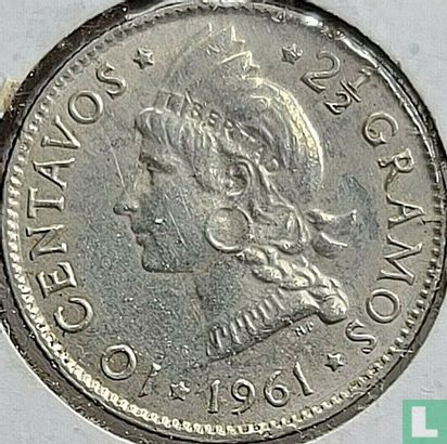 Dominican Republic 10 centavos 1961 - Image 1