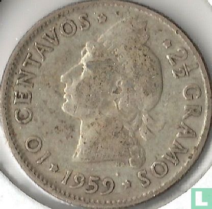 Dominican Republic 10 centavos 1959 - Image 1